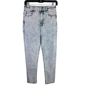 Chipre Light Wash (Acid Wash) Skinny High Rise Cotton Jeans Size 28